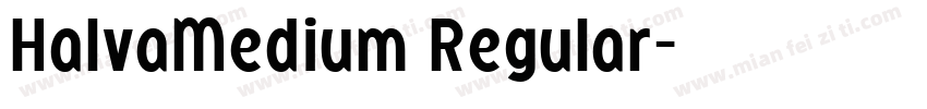 HalvaMedium Regular字体转换